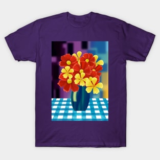 Vase of Red and Yellow Flowers T-Shirt